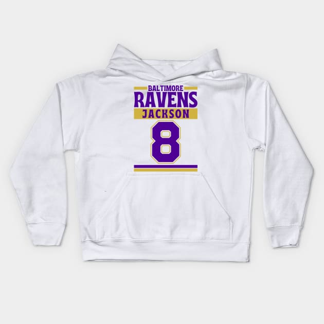 Baltimore Ravens Jackson 8 Edition 3 Kids Hoodie by Astronaut.co